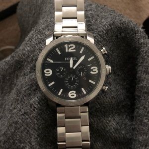 Fossil chronograph stainless steel watch